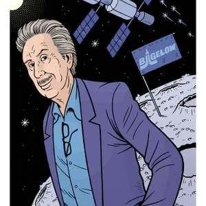 In our intergalactic future, Robert Bigelow sees some lines drawn in the moon dust.