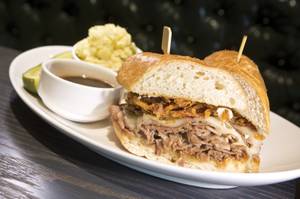 It's tough to beat a great French dip, and the Blind Pig does justice to the classic with its Prime Roast Beef sandwich.