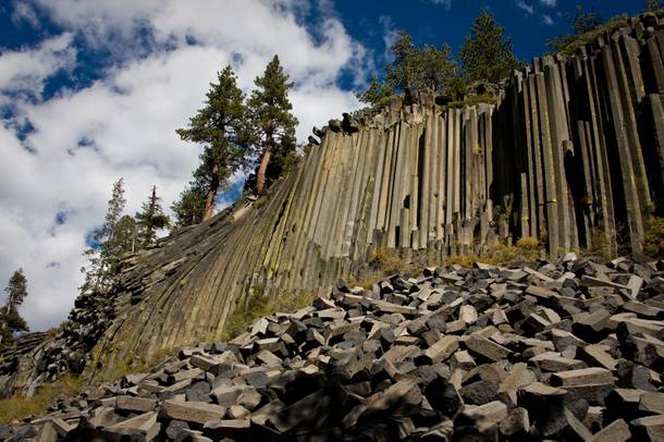 Nature’s fortress: Devils Postpile was created by a lava lake—not the Prince of Darkness.