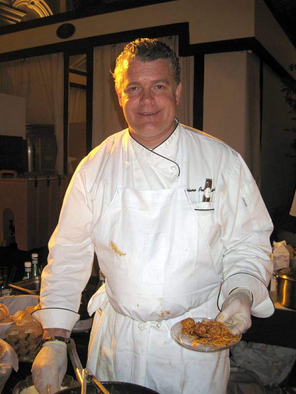 Chef Luciano Pellegrini ran the kitchen at Valentino at Venetian from start to finish.
