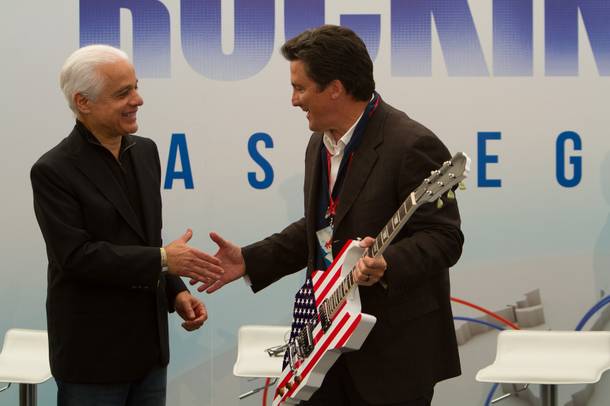 Rock in Rio Owner/Founder Roberto Medina (left) and MGM Resorts International President Bill Hornbuckle.