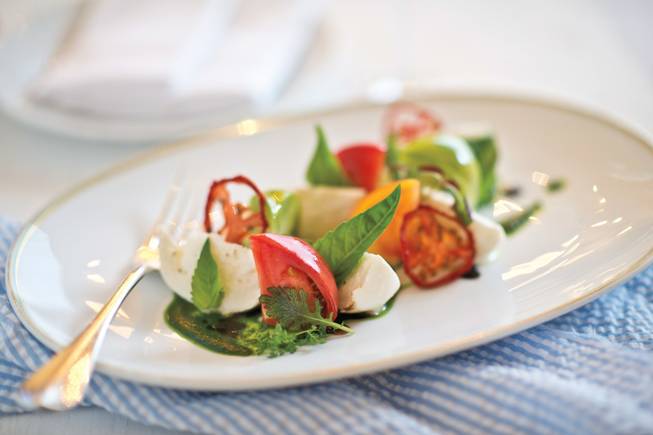 Portofino's twist on the classic caprese salad.