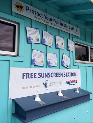 The water park teamed up with the Comprehensive Cancer Centers of Nevada for a complimentary sunscreen kiosk. Find the deets here.
