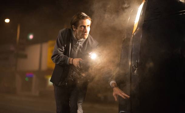 Jake Gyllenhaal goes into full creep mode in Nightcrawler.