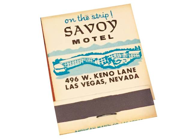 Matchbooks from the Savoy Motel