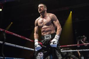 JAKE GYLLENHAAL stars in SOUTHPAW...Photo: Scott Garfield. 2014 The Weinstein Company.  All Rights Reserved.