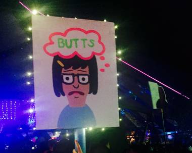 With EDC growing each year, fans are forced to get increasingly creative to make sure their signage turns heads.