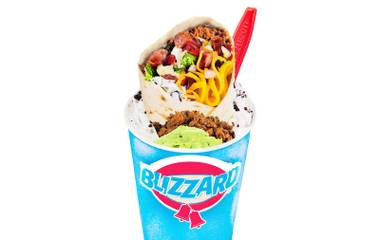 A Taco Bell Grilled Stuft Steak Burrito Dairy Queen Blizzard? Yeah, we might've taken it too far ...