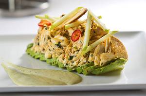 Surf for your turf: Edge's crab and avocado salad.