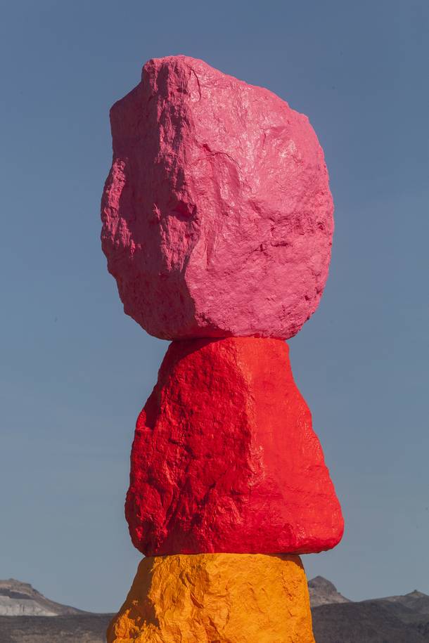 A detail from Ugo Rondinone’s ‘Seven Magic Mountains’