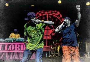 Public Enemy leads the bill at the Art of Rap tour stop Downtown on Saturday.
