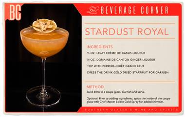 What better way to welcome the New Year than with a golden, decadent Champagne cocktail in hand?