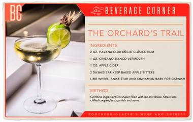 Mastering the art of balance, this cocktail is fresh and crisp while simultaneously rich and warm. 