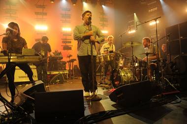 This happened: LCD Soundsystem, performing at the Pearl. 