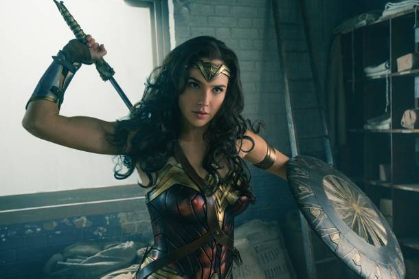 Gal Gadot as Wonder Woman in the new film. 