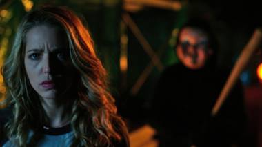 Tree tries to unmask her killer in Happy Death Day.
