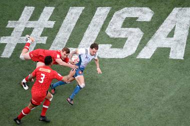 USA Sevens Rugby has grown into a massive party at Sam Boyd Stadium.