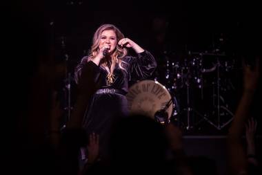 Kelly Clarkson, performing December 3 at the Joint.