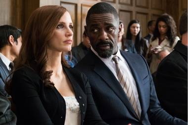 Chastain and Elba go to court.