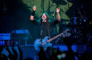Foo Fighters frontman Dave Grohl, performing on New Year’s Eve at the Chelsea.