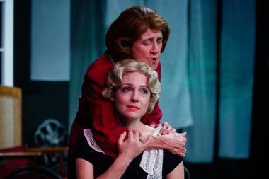 Kate Sirls, left, as Catherine and Sherri Brewer as Mrs. Holly in Suddenly Last Summer.
