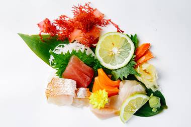 Hiroyoshi’s sashimi appetizer.