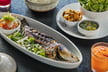 Savor a whole branzino straight off the plate, or make lettuce wraps with rice, ginger scallions, pickles and Bibb lettuce.