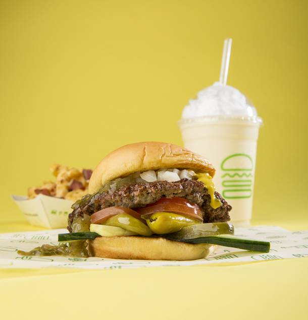 Shake Shack's Shack-cago Burger (Christopher DeVargas / Staff)