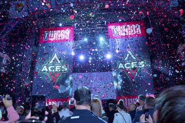The Aces' logo is sleek, bold and instantly identified with Las Vegas.