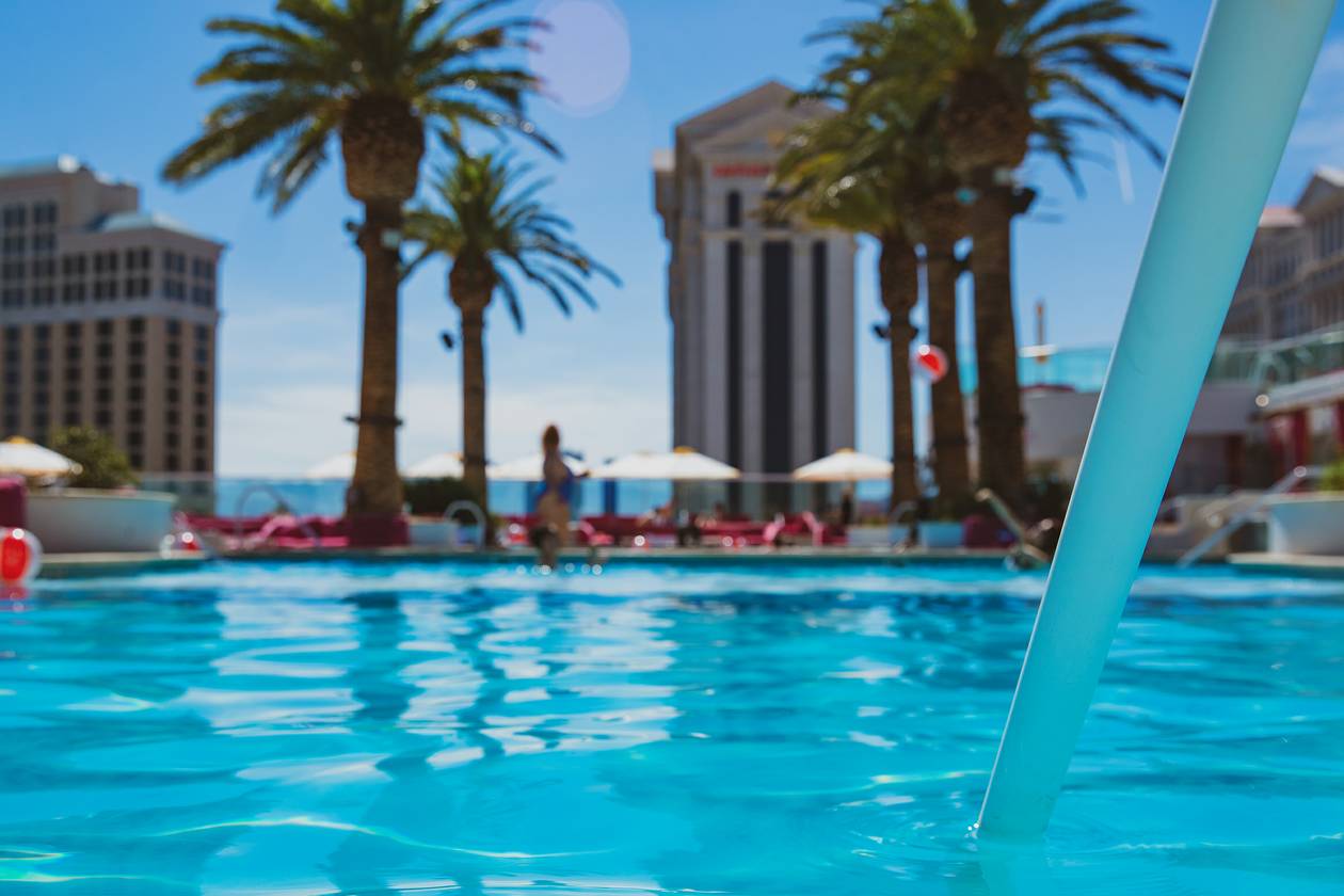 Play hooky on Tuesdays with a tropical-themed rooftop day party at Drai's Beachclub.