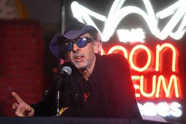 The filmmaker will return to the Neon Museum on January 21 to sign copies of his work.