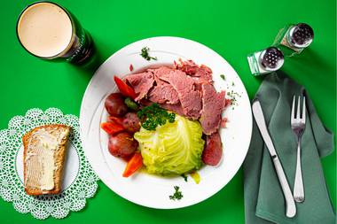 Corned beef and cabbage at McMullan’s Irish Pub