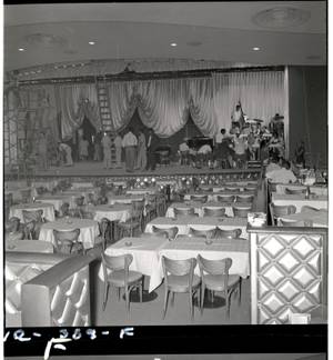 The Moulin Rouge showroom, being prepared for opening night, May 1955 <em>(Nevada State Museum Las Vegas/Courtesy)</em>