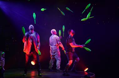 Absinthe became the first major Strip show to resume performances in front of a live audience Wednesday night.