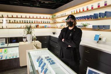 “I’ve been passionate about the marijuana industry since … well, probably before I should have been, says Conor Mitts, who works at Curaleaf’s Las Vegas Boulevard location.