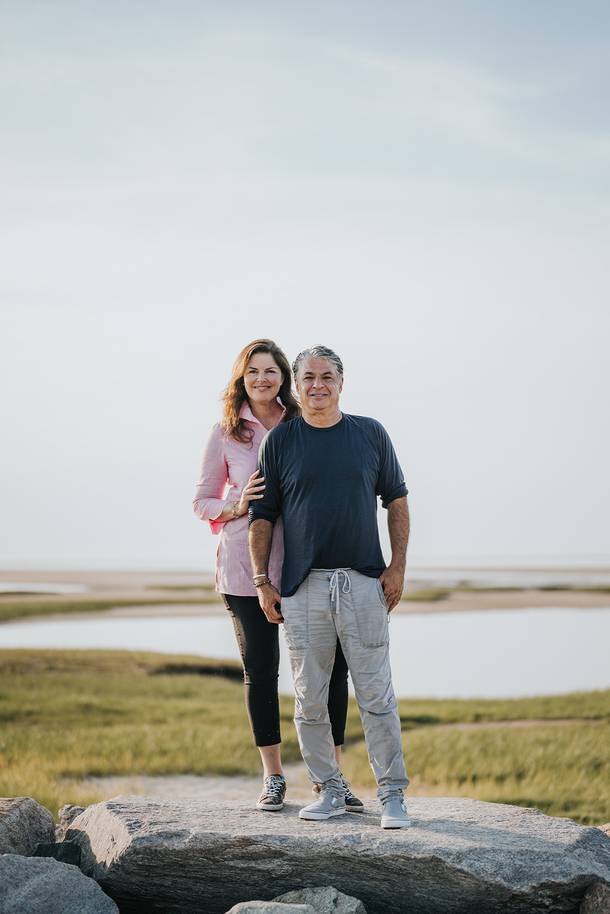 Blau with her husband, Kim Canteenwalla 