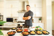 The service sends certified chefs into homes to prepare 10-12 meals based on balanced, lean protein diets or custom plans tailored to dietary needs.