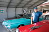 Car collector Roger Baggett has three cars scheduled to be auctioned at the Mecum event at the Las Vegas Convention Center: a 1991 Mercedes-Benz 350 SDL turbo diesel, a 1964 Ford Thunderbird and a 1954 Chevrolet Bel Air coupe.