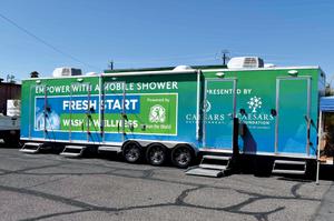 A Clean the World mobile shower