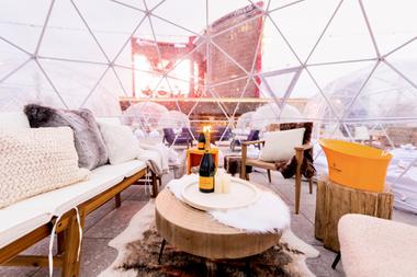 Zouk Group wants to invite you to spend the night in a private rooftop igloo, with plenty of bubbly.
