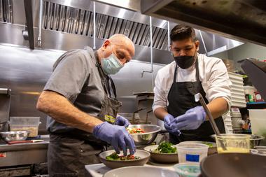 So far, Chef Donald Lemperle, of VegeNation fame, has presented two pop-up dinner experiences, including a recent four-course meal at Vegas Test Kitchen.
