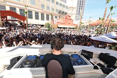 During grand-opening weekend April 1-3, the decks were manned by the likes of Afrojack, Lil Jon, Kaskade and Illenium.