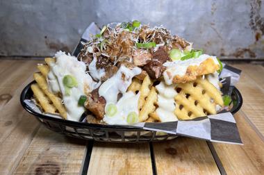 One of the decadent French fry options at the new Buddy’s Jersey Eats at the Linq.