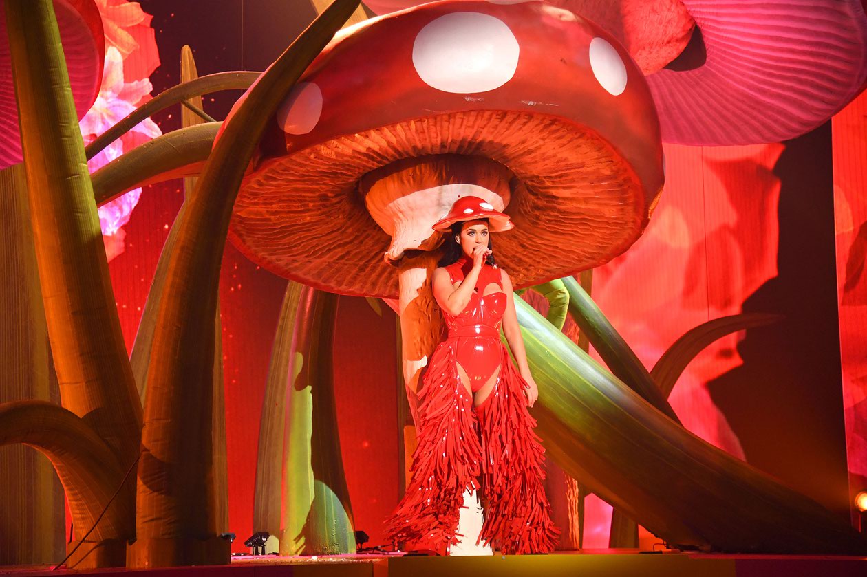 Katy Perry’s elaborate costumes and props already rank among some of the most memorable ever to grace a Las Vegas Strip stage.