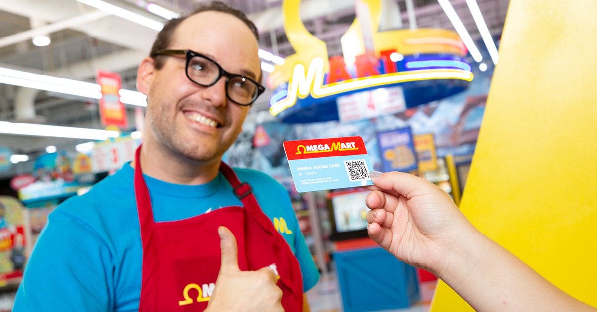 Want to immerse yourself further in the Omega Mart experience during your visit? Well then, the Omega Access Card is the perfect fit for you.