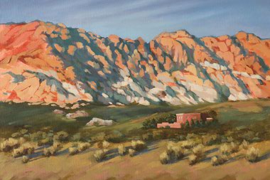 The collection of 26 paintings will be on display at Enterprise Library through October 2.