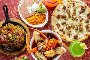 Flavor combinations that might seem strange turn out quite nicely, including pizza topped with salsa verde, carnitas and chicharron crumbles, or veal osso bucco fajitas.