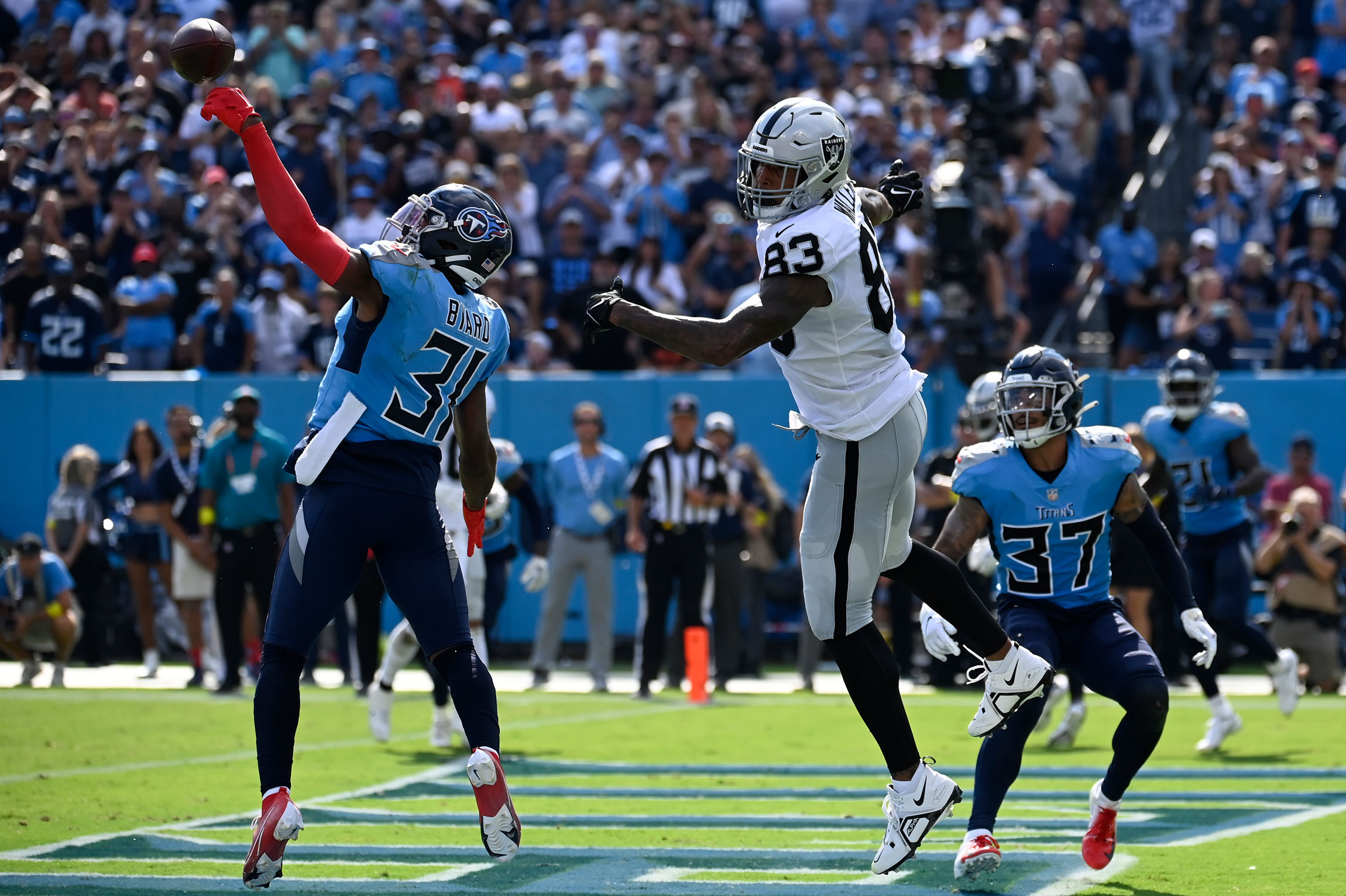 Las Vegas Raiders v Tennessee Titans Week 3 final score: 24-22