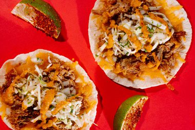 “Come for the tacos, leave with a treadmill,” musician-turned-restaurateur Franky Perez jokes.