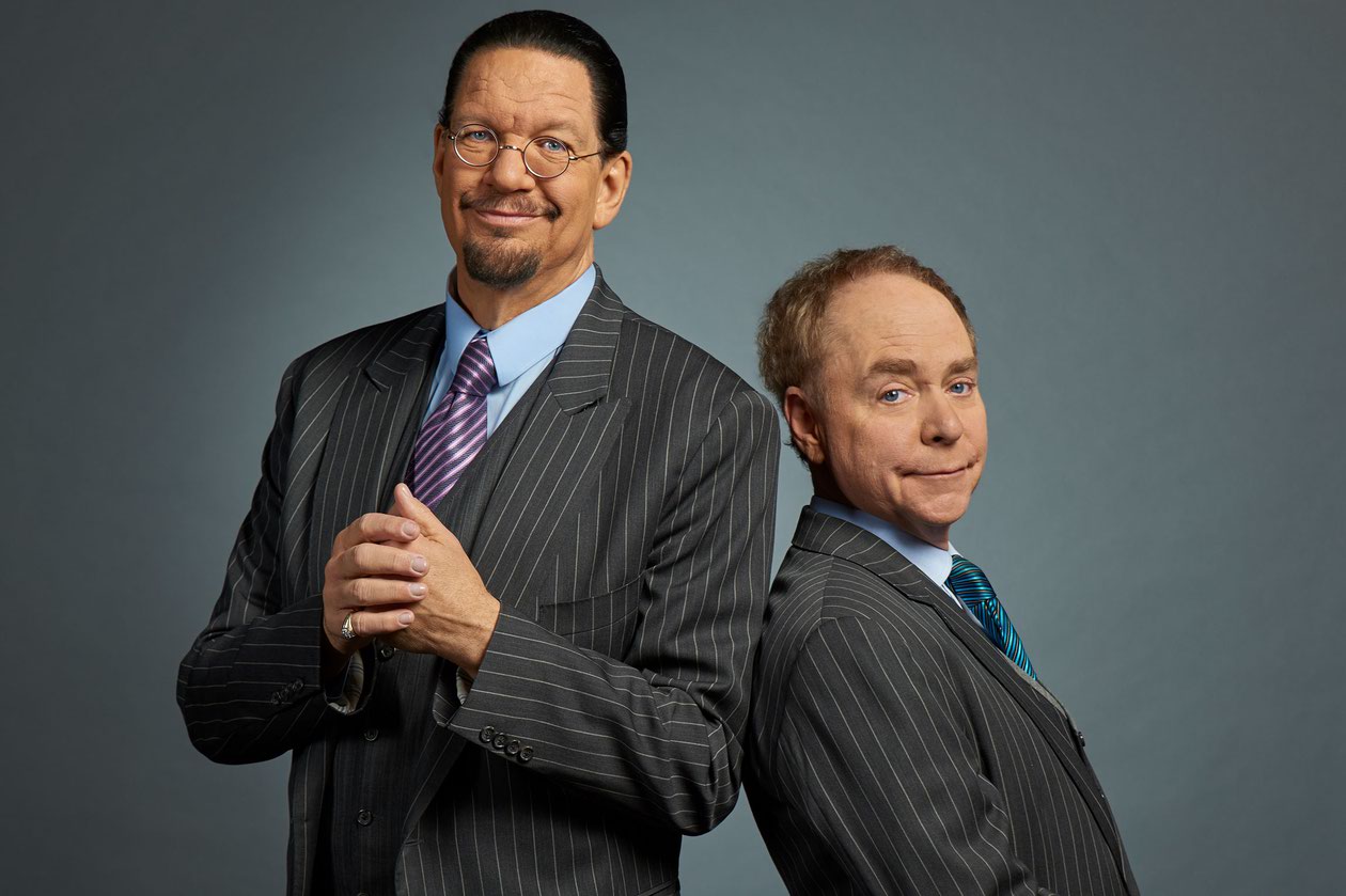 The performances will combine solo bits from each artist, along with collaborations between Penn Jillette and Carbonaro.